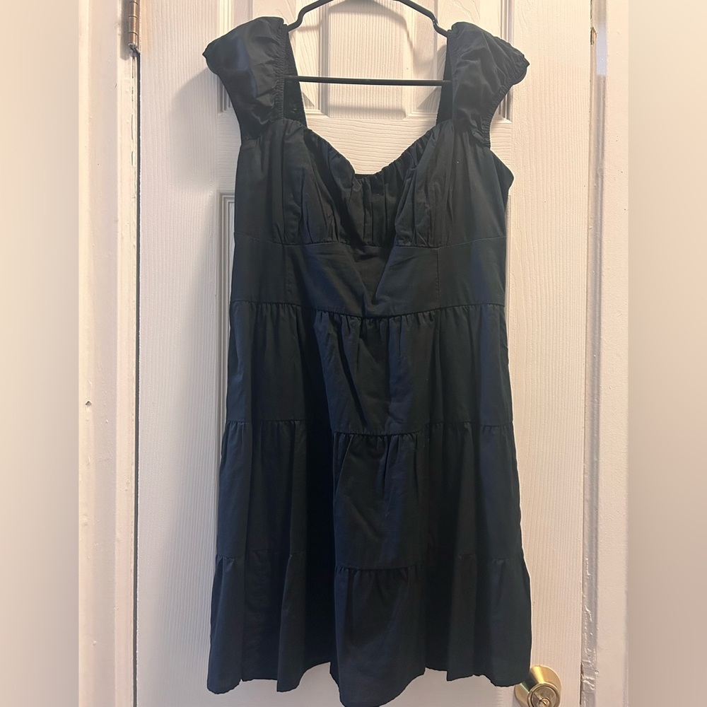 Classic Black Tiered Sundress